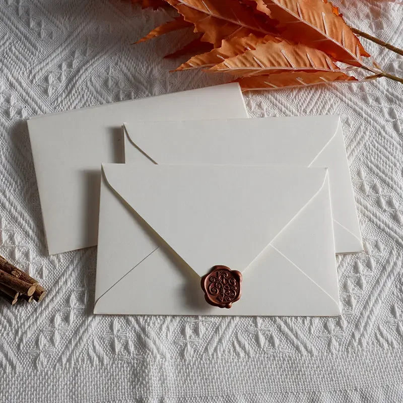 White Envelope Small Business Supplies Stationery Envelopes 30pcs/lot for Wedding High-grade 250g Paper Invitations Postcards