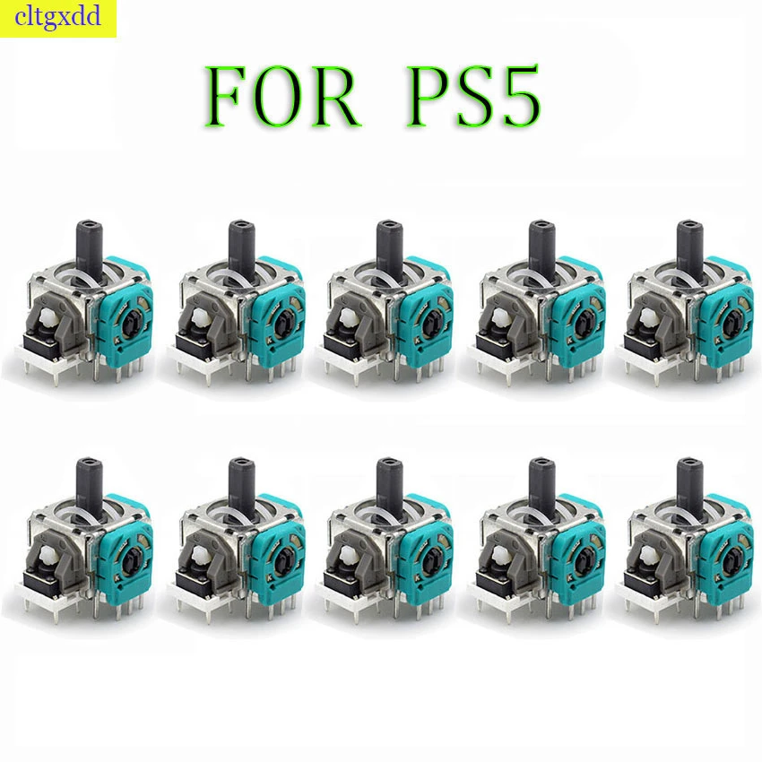 10PCS FOR PS5 Controller Accessories 3D Analog Joystick Thumbstick Replacement Repair Parts Sensor Module Potentiometer Rocker