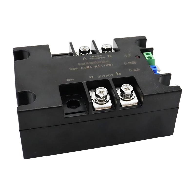 Single-phase intelligent Motor Soft Starter Soft Start Module Slow Start For Water Pump Motor 2KW4KW6KW8KW Fan motor soft starter module