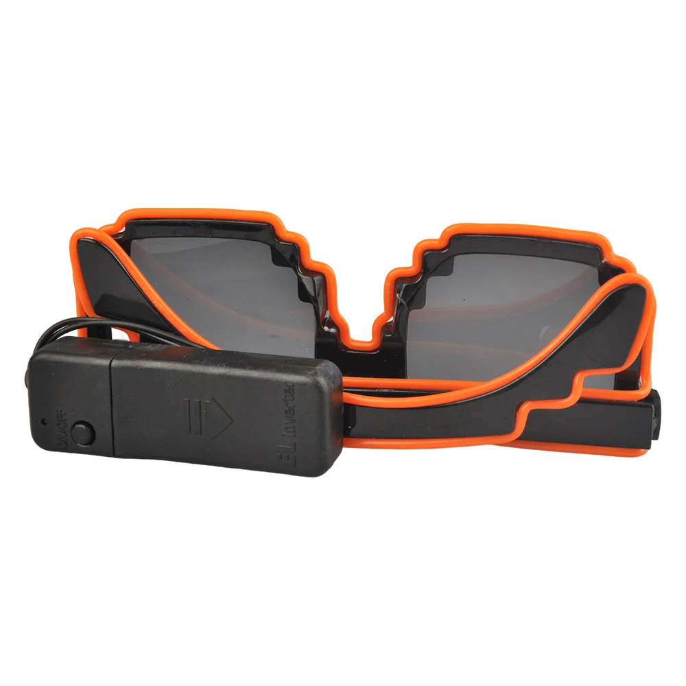 Neuartige, im Dunkeln leuchtende LED-Brille, Neonlichter, EL, blinkend, leuchtend, für Hochzeit, Geburtstag, Halloween, Dekoration, Partyzubehör – Detail 20