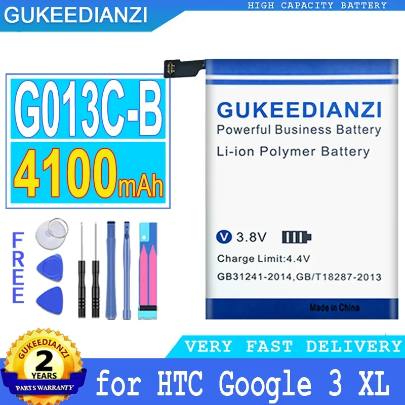 

GUKEEDIANZI Replacement Battery for HTC Google G013C, Pixel 3 XL, Big Power Battery, G013C-B, 4100mAh