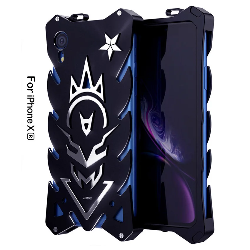 

Hot Metal Steel Machinery For IPhone XR Thor Heavy Duty Armor Aluminum For Apple IPhone XR 6.1"CASE Cover