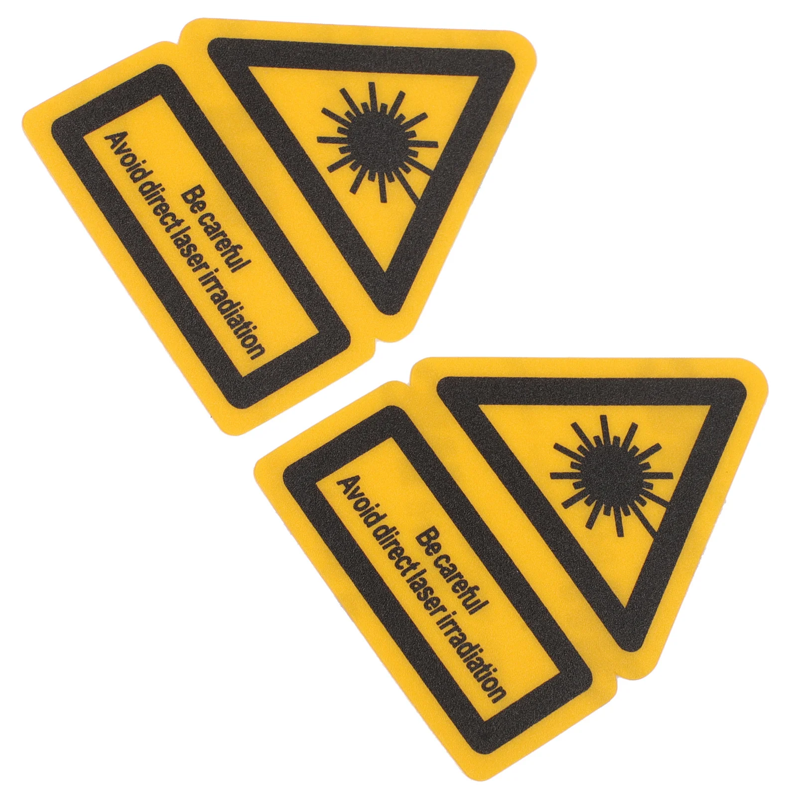 Self Adhesive Warning Beam Symbol Caution Signs Marking High Pressure Risk Danger Sticker 2 Pcs