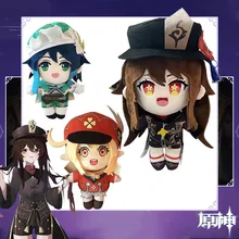 Genshin Impact Plush Doll Toy Morax Zhong Li Xiao Hu Tao Game Klee Barbatos Vebti Diluc Plush Doll Pillows Cosplay Cartoon