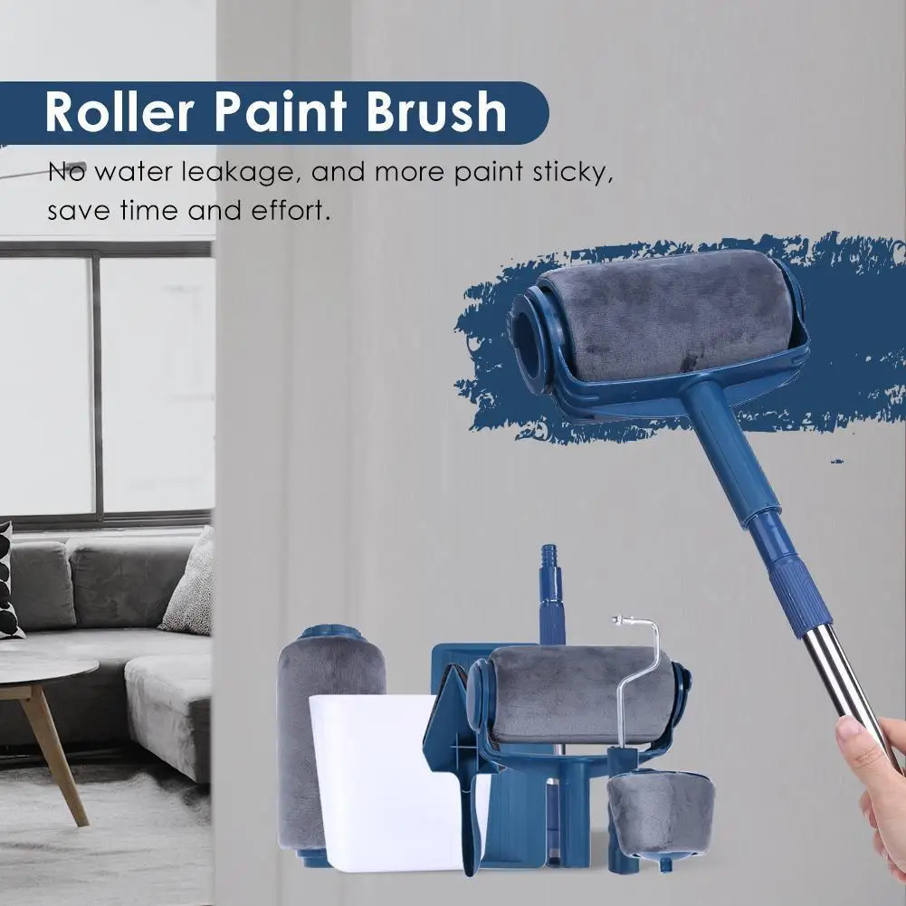 Description Picture 6 of itemProfessional Wall Paint Roller Brush Set Household Wall Decorative Painting Brush DIY Corner Painting Rolling Brush Handle Tool