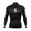 Mens Long Sleeve Rashguard Upf 50 Sun Protection Surf Shirt Quick Dry Breathable Swimming Tight T-shirt Summer 2023 Gym Clothes 4