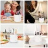Large Capacity Rotating Makeup Brush Cup Holder Multi-functional Desktop Eyebrow Pencil Makeup Brush Organizer Holder Storage Bo 6