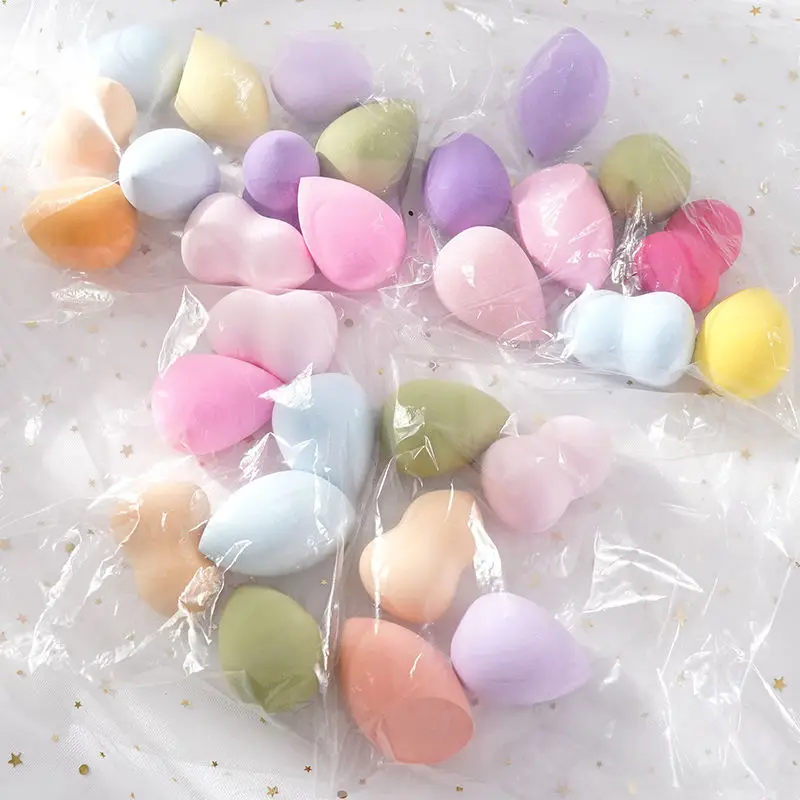 60pcs Mini Makeup Face Puff Dry Wet Use Sponge Cosmetic Tool Professional Foundation Powder Beauty Sponge Powder Eggs 6