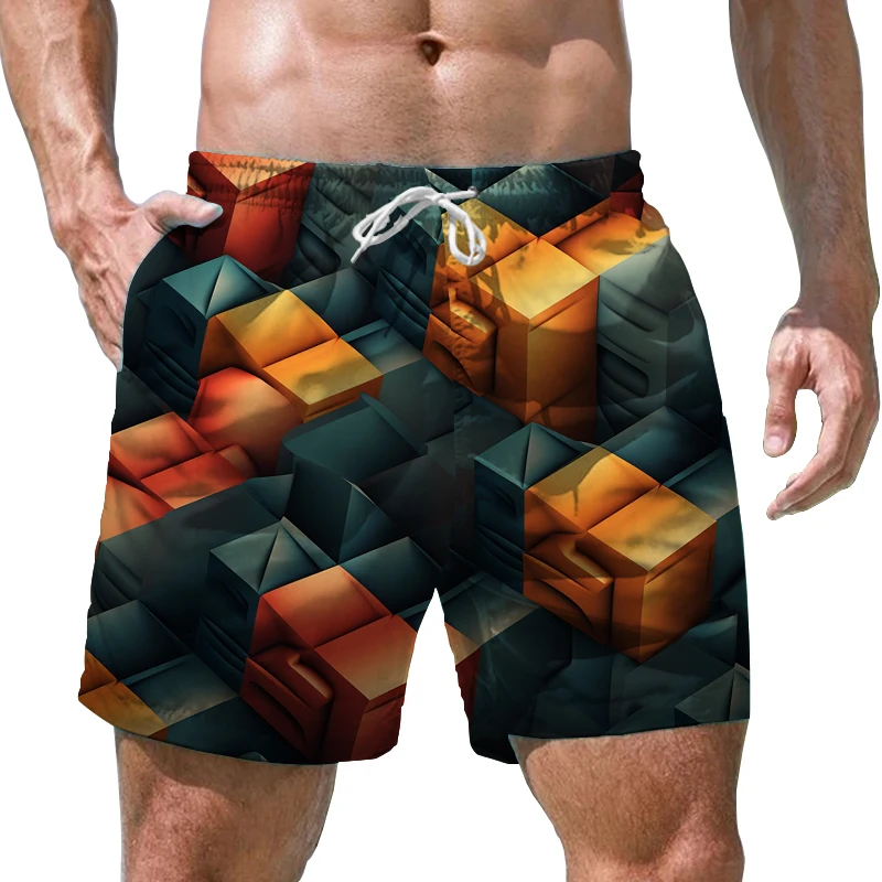 

Men's Quick Drying Shorts Street Fashion 3D Printed Shorts Swimming Shorts Loose Casual Shorts New Summer Beach Shorts