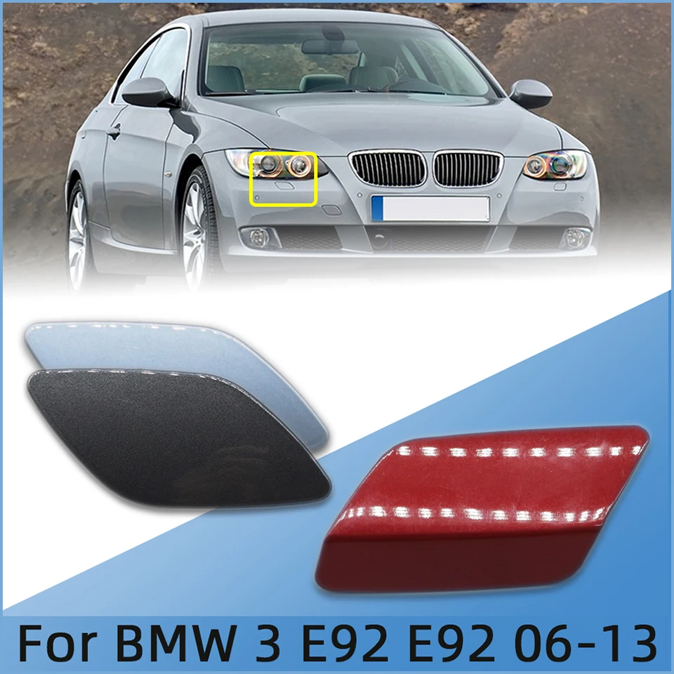 Auto Headlamp Washer Nozzle Cover For BMW E92 E93 LCI 320 325 330 335 M Srpot Coupe Convertible 2006-2013 Painted Cleaner Cap