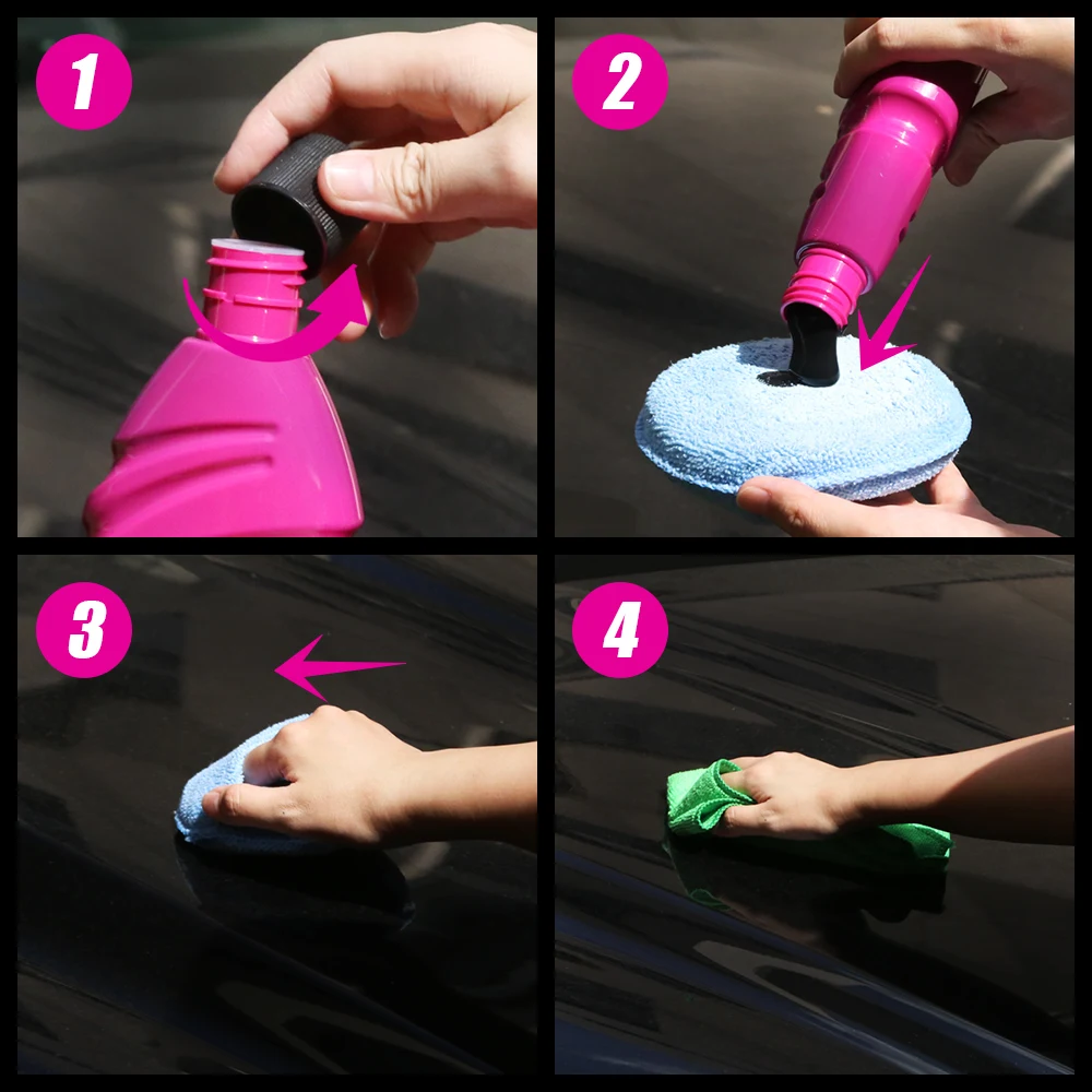 Flamingo F361K 410ml Jet Black Wax Ceramic Coating For Black Car Crystal Wax Nano Hydrophobic Liquid Polymer Oleophobic Wax