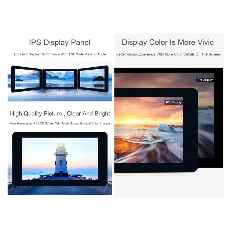 7ġ LCD ȭ ػ 800x480 ػ,  ġ 
