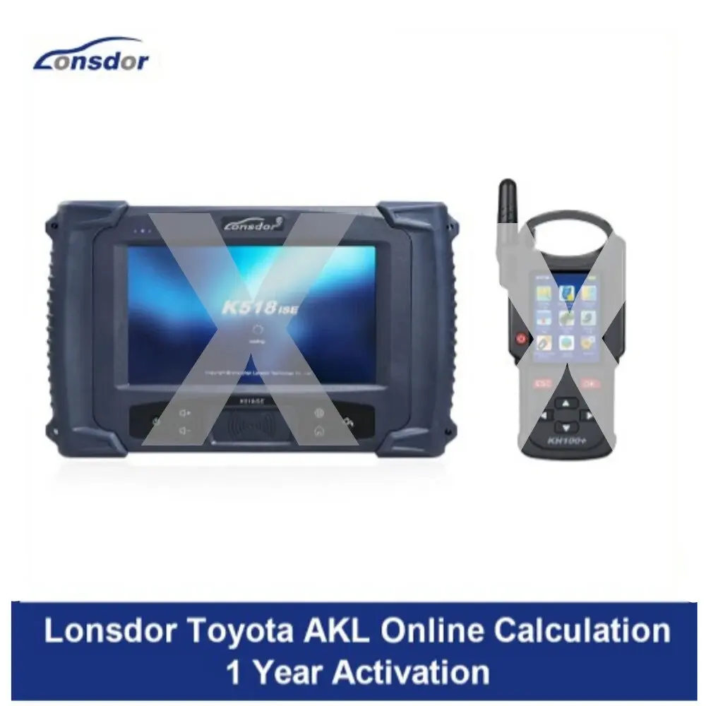 

Lonsdor AKL Online Calculation 1 Year Activation for K518ISE K518S & KH100+ Support For Toyota Lexus All Key Lost Add Key