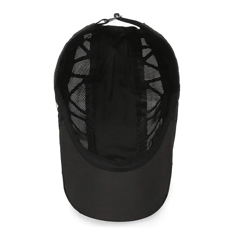 Adjustable Men Visors Summer Quick Drying Waterproof Snapback Peaked Cap Women Sun Hat Letter Printing Kpop Fashion Breathable