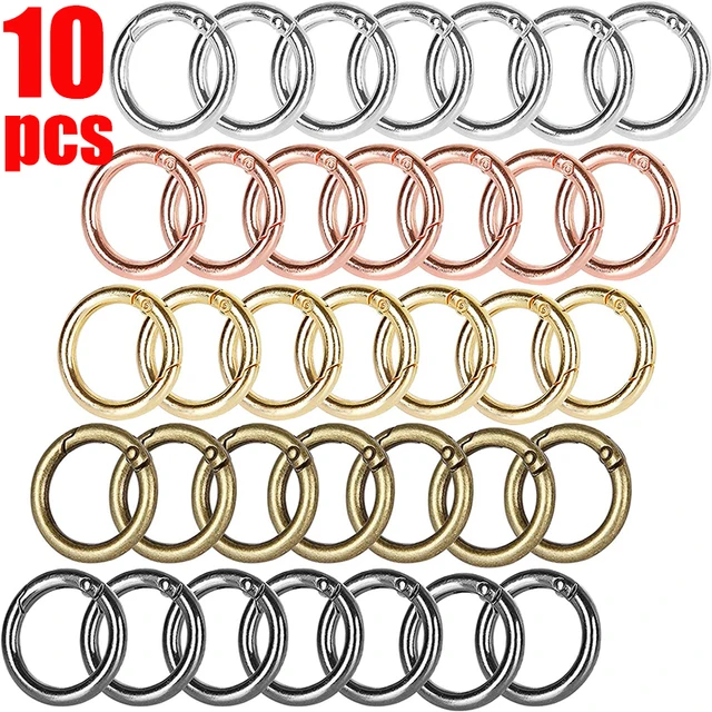 10pcs Metal O Ring Spring Clasps: A Stylish and Convenient Choice for DIY Jewelry