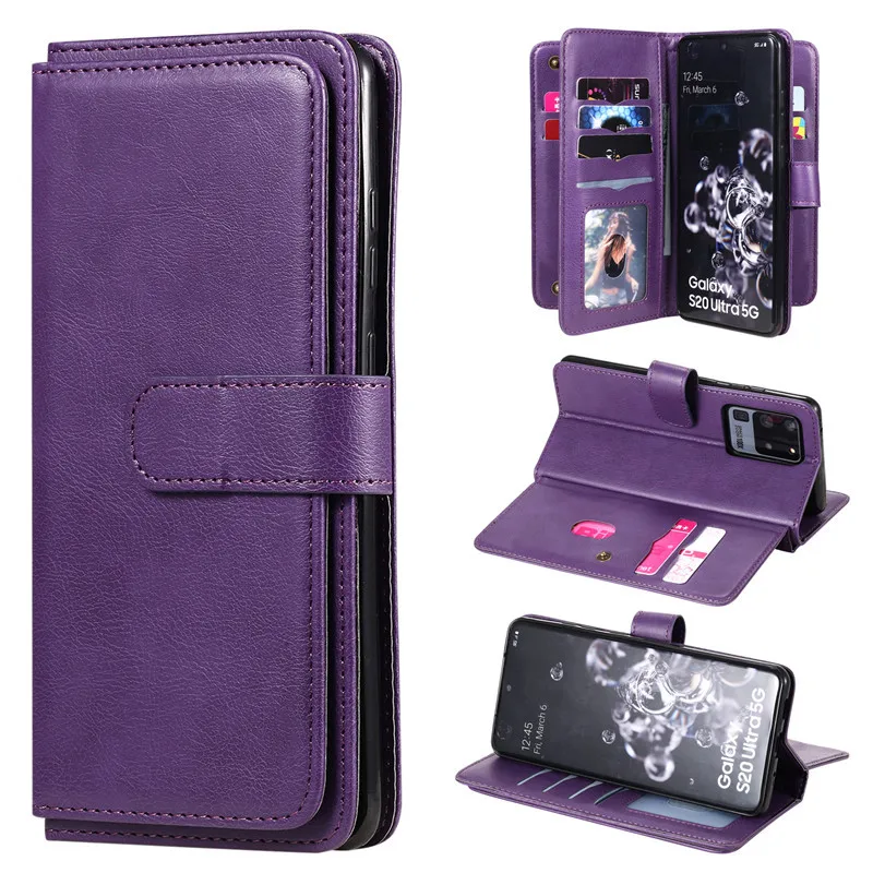 Luxury Flip Leather Wallet Phone Case with Card Holder
