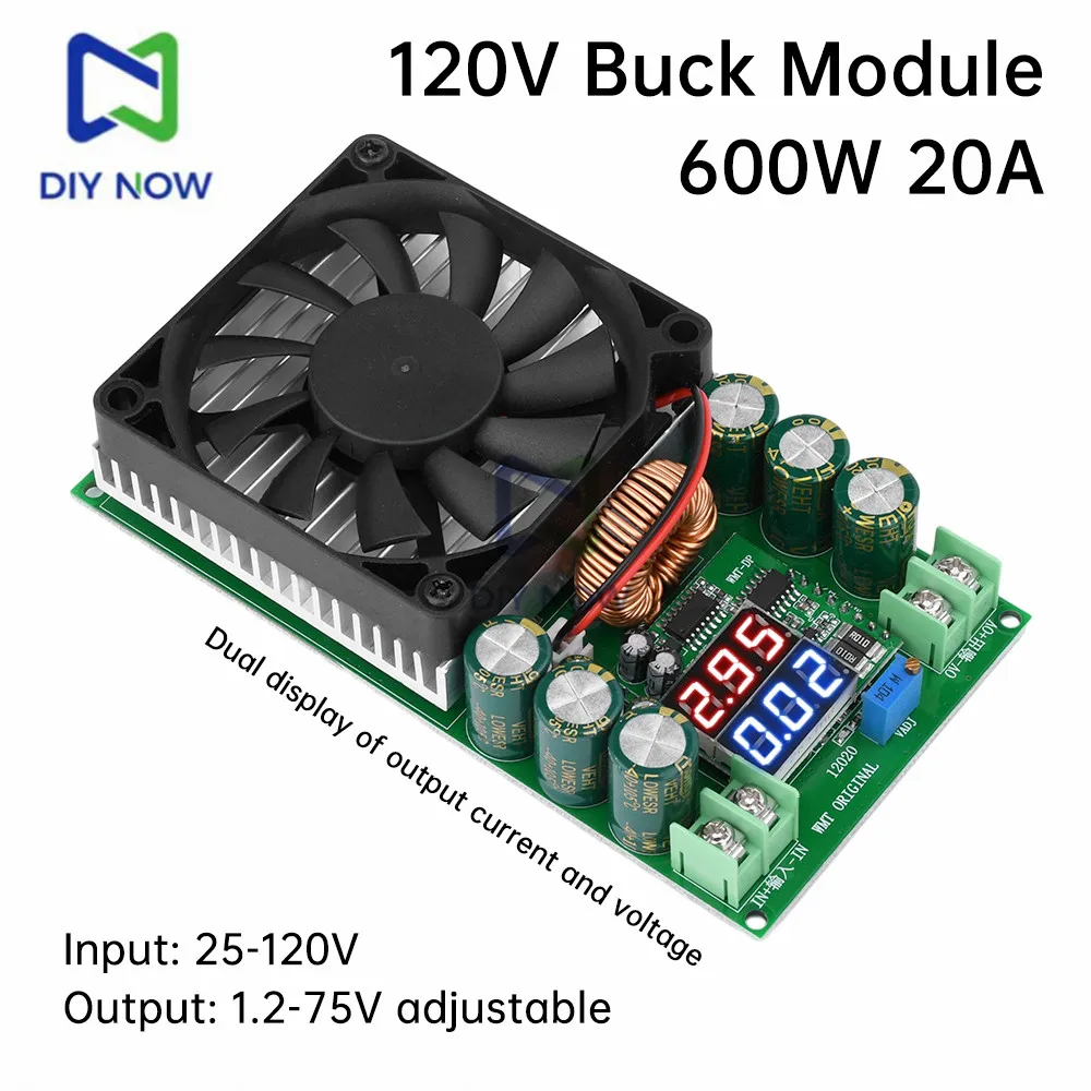 DC-DC-600W-High-Power-Adjustable-Buck-Module-120V-100V-96V-84V-Voltage ...
