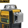 Dewalt DW089LG 3 Sides*360 Degree Vertical 12 Lines Laser Level Horizontal Green Light Level Meter Outdoor 12V Lithium Battery