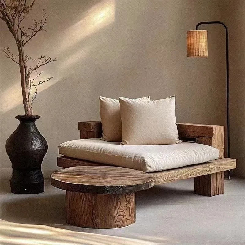 Solid Wood Lounge Chair 1