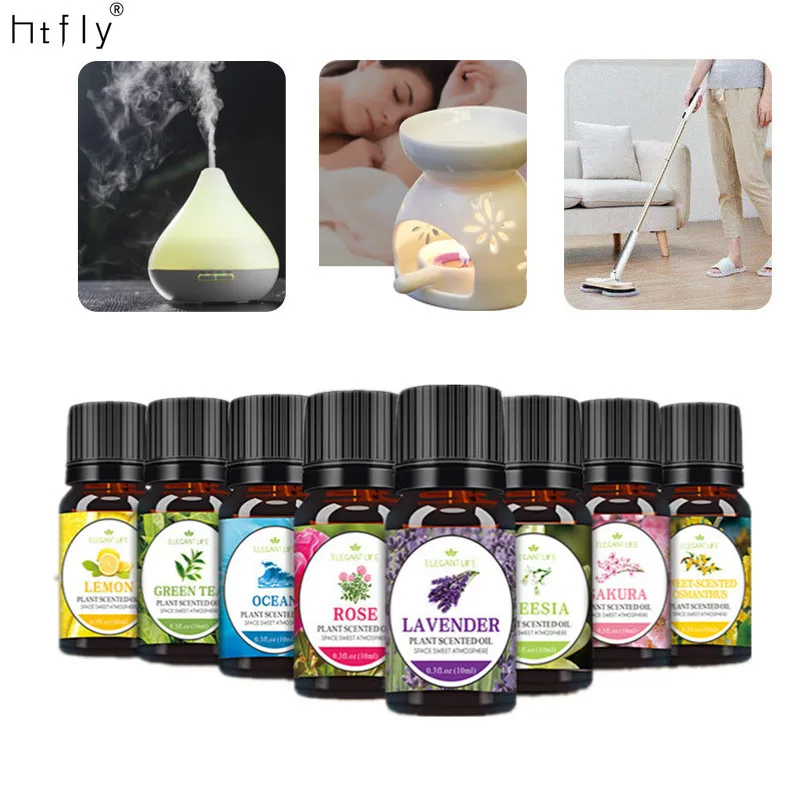 10ml Essential Oils 12 Pure Aromatherapy Oils Scents for Humidifier Diffuser Massage Making Skin & Hair Care Tea Tree fragrance oil essential oil flavoring organic essential oils