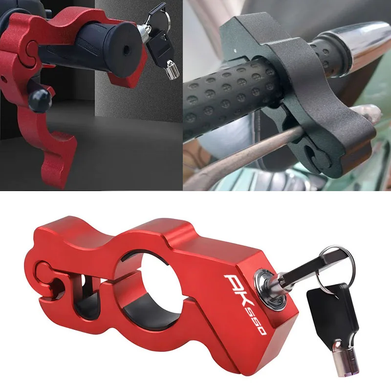 

Motorcycle Handlebar Lock Handle Solid Lock Anti Theft For KYMCO AK550 AK550 Motorcycle Handlebar Brake Handle Solid Pull Rod