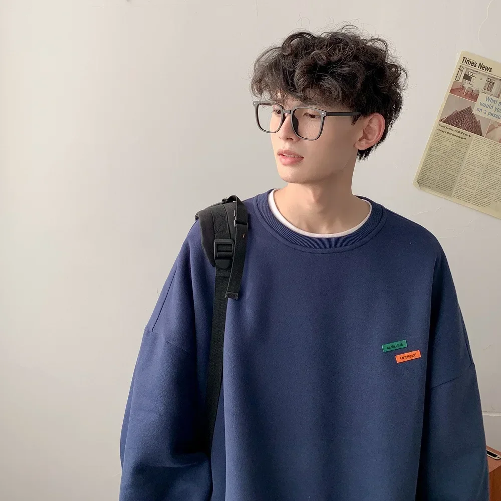 Autumn Men's Oversized Hoodie Plus Size 5XL Harajuku Hoodies Men Solid Casual Streetwear Hoody 2023 Fashion Male Y2k Sweatshirt