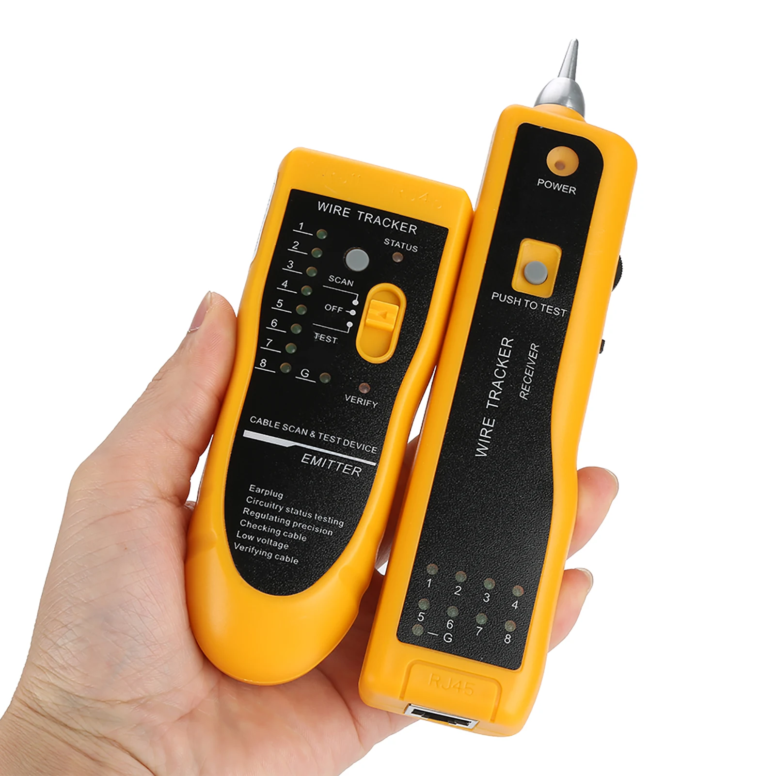 Cable Detector Cable Tester Handheld Rapid LAN Network Tester Line Finder Wire Diagnose Tone Tool