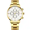 Fashion Men Stainless Steel Watch Luxury Calendar Quartz Wrist Watch Mens Business Watches for Man Clock Montre Homme 5