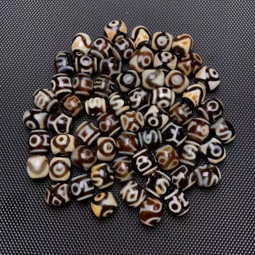 

61pcs/Combos Bijoux charms abalorios jewelry making natural agate dzi penetrates Dalo stone beads ethnic high quality wholesale