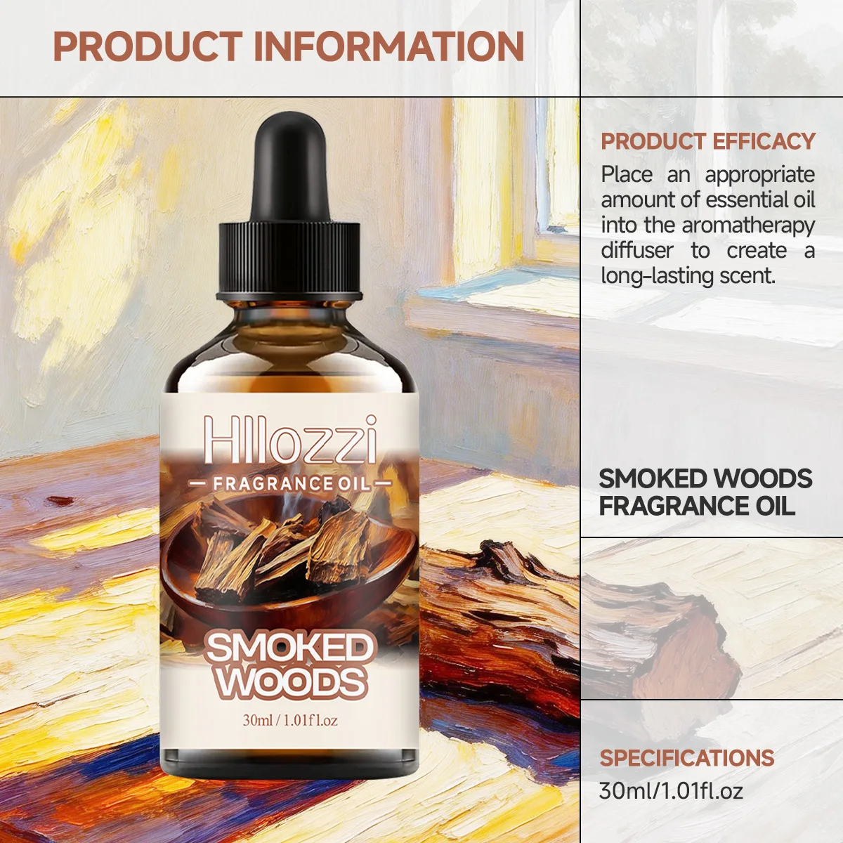 Oli essenziali di legni affumicati con un aroma fresco e gradevole, ideali per diffusori di aromaterapia, umidificatori e lavori fai-da-te. - immagine 6