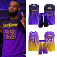 25/26 Basketball Vest Children's Training Vest Men's Women's Lakers No. 23-3 Oversized Breathable Sweat Absorbing Sports Shirt 1