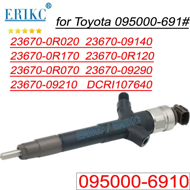 095000-6911 Ugello Di Iniezione Del Carburante 095000-6910 Spruzzatore Dell'Iniettore Diesel Per Denso 23670-0R170 Toyota Corolla Verso 2.2 2Ad-Ftv