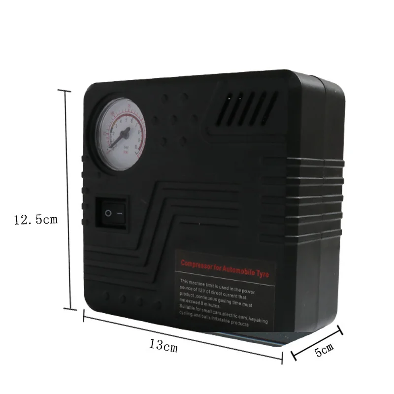 Air pump Car Emergency Auto Air Pump DC 12V Tire Inflator Tool Pressure Gauge Cigarette Lighter Connector Compact