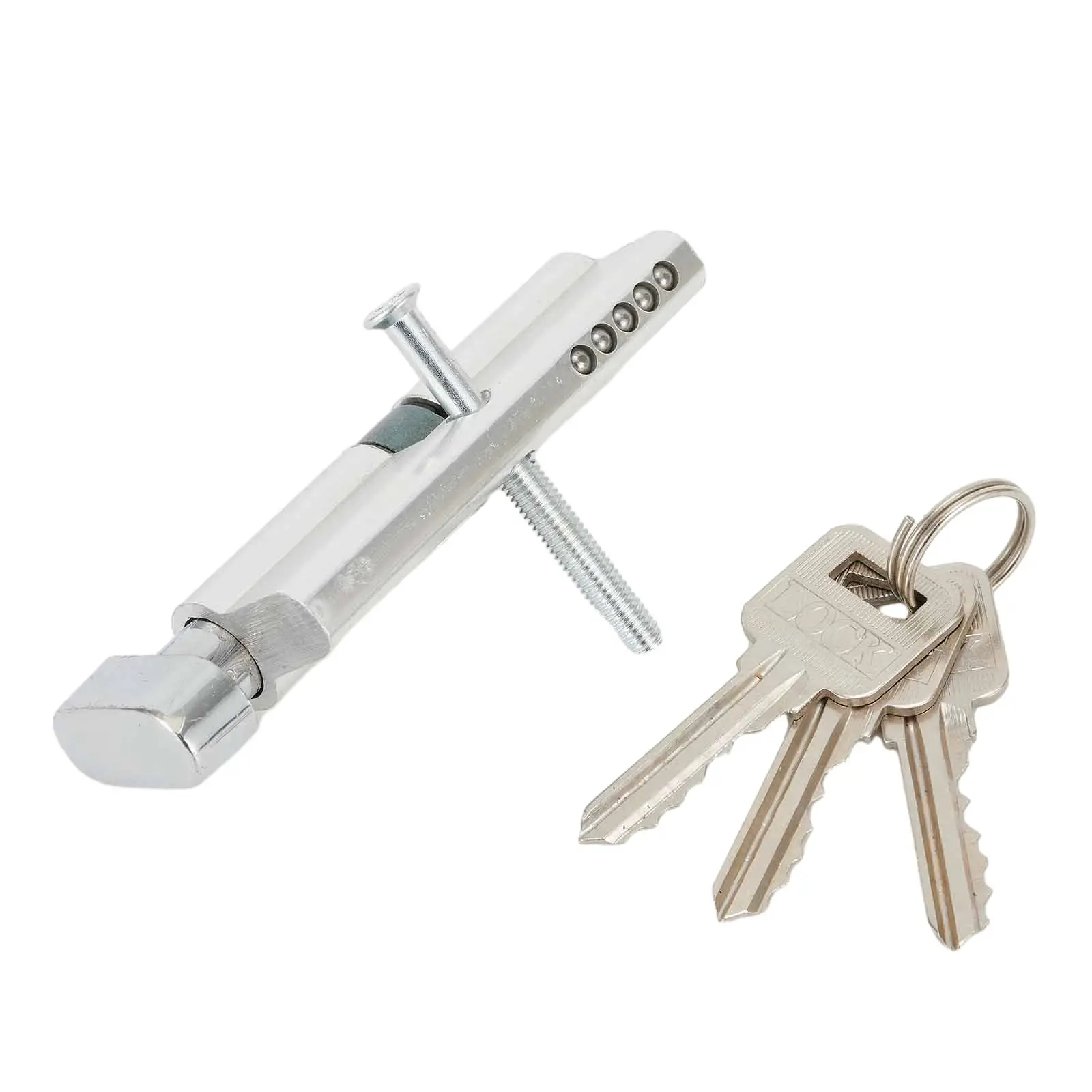 Door Lock Cylinder Thumb Turn Cylinder Barrel Door Lock With 3 Keys Aluminum Anti Pick 0.4cm Mounting Hole Door Hardware