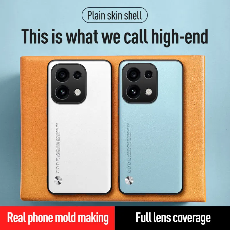 Premium PU Leather Shockproof Phone Case with Matte Silicone Soft Frame and Lens Protection