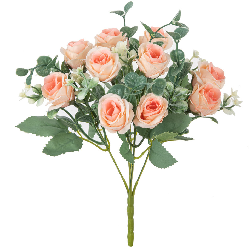 1pc Hot sales Silk Artificial Flowers Rose Christmas Wedding bridal bouque garden Wreaths wall Home Diy gift festival Decoration