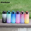 1pc 600ml Motivational Water Bottle Sports Water Cups Portable Drinking Cups Summer Drinkware For Outdoor Camping Hiking Fitness 5