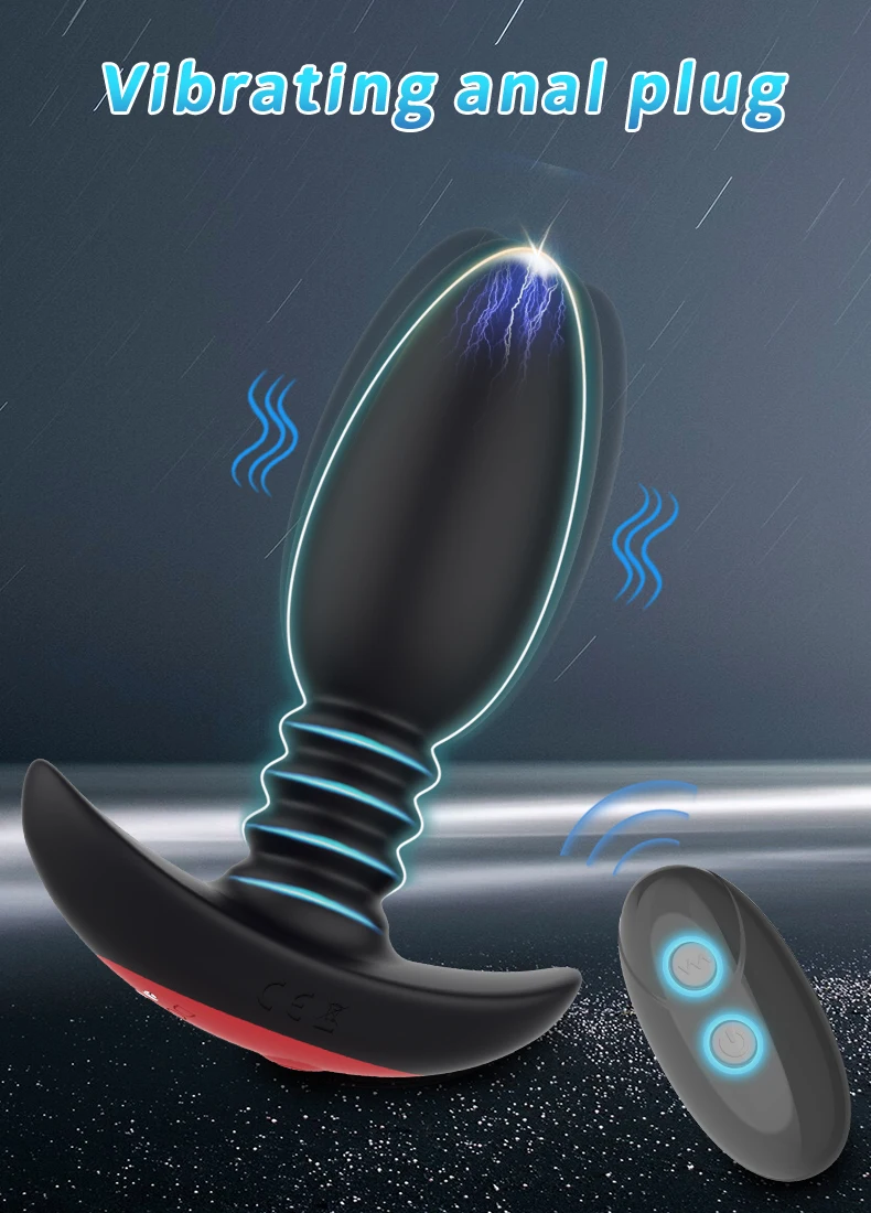 Vibrating Anal Plug With Wireless Remote Control For Prostate_voghion.com