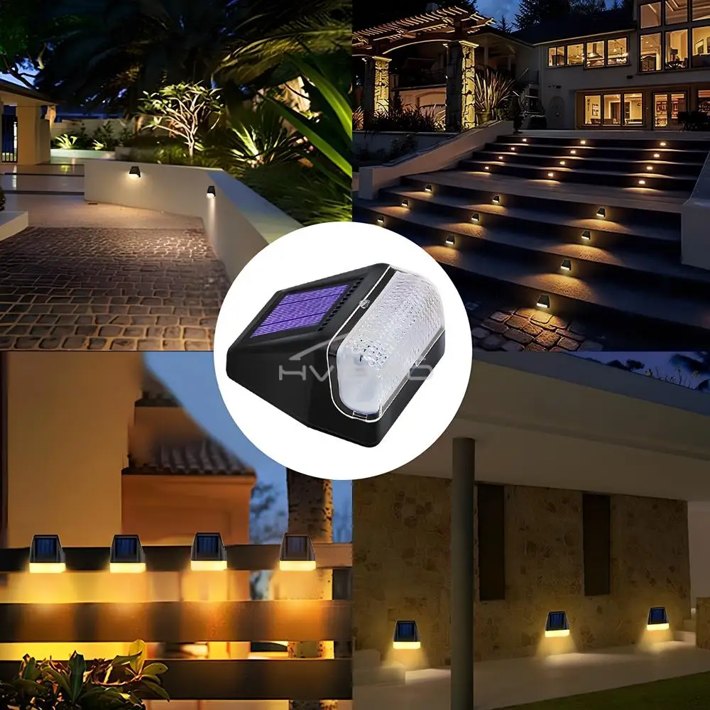 Description Picture 3 of itemLED Solar Wall Light Outdoor Garden Hedge Rainproof Decoration Swimming Pool Waterproof For Park Stair Step Fence Lawn Lighting