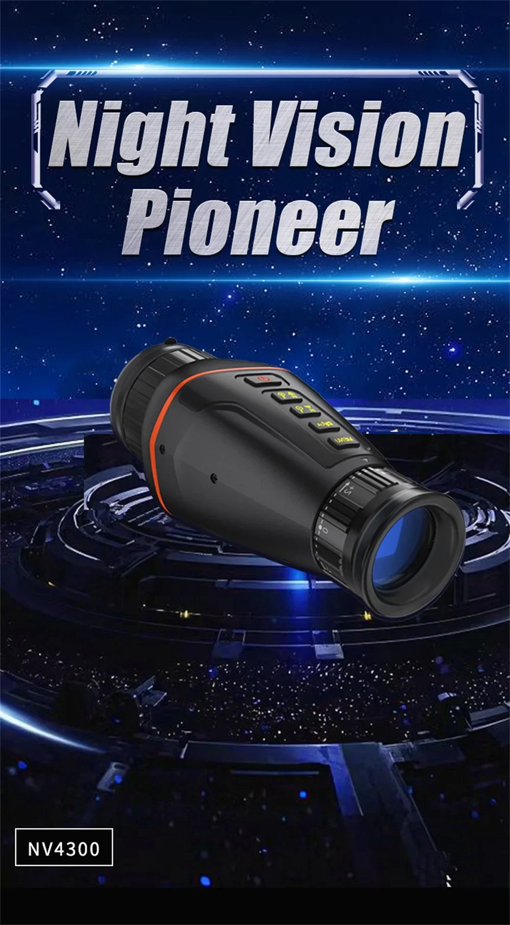 Monocular Night Vision Device 4K UHD Infrared Camera 8X Digital Light Zoom Hunti