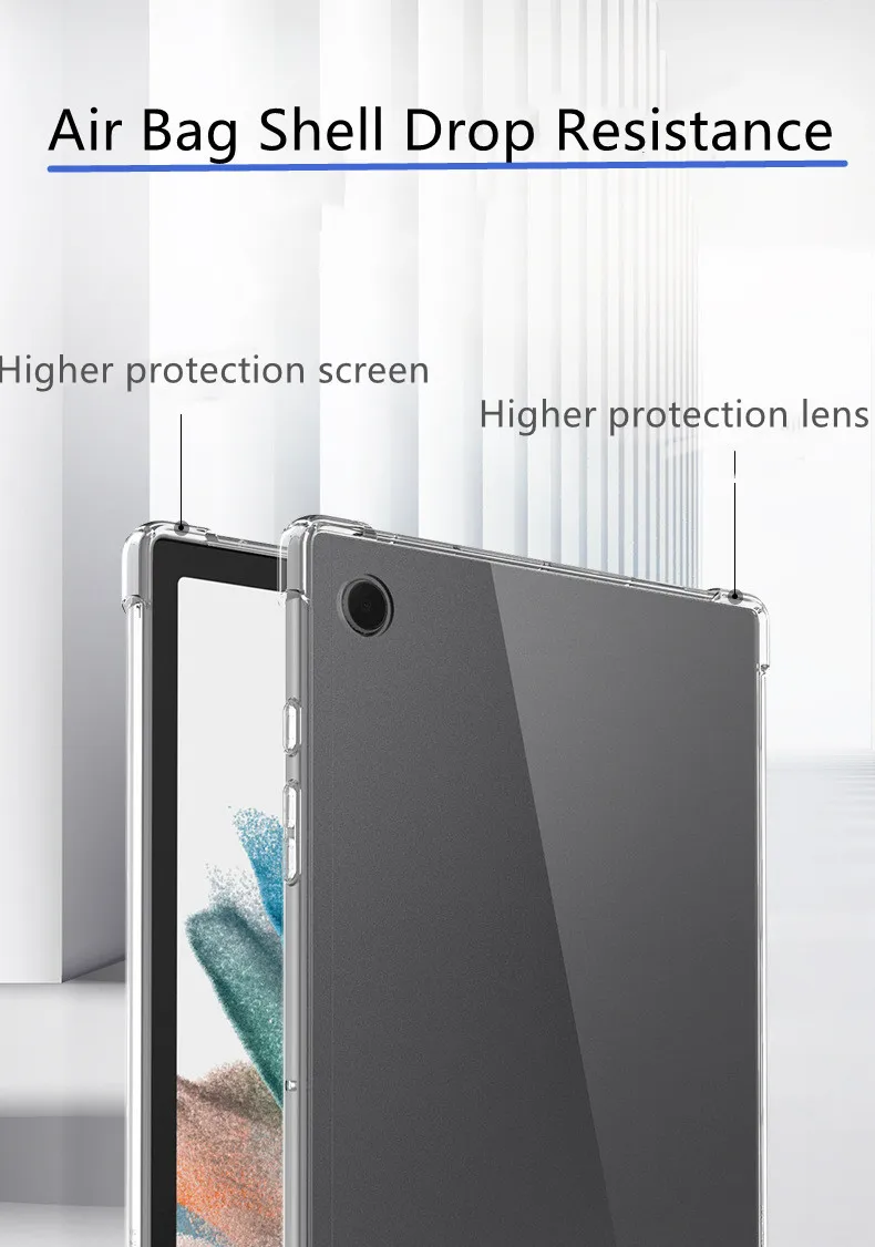 SM-X200 SM-X205 caso tpu silicone airbag capa