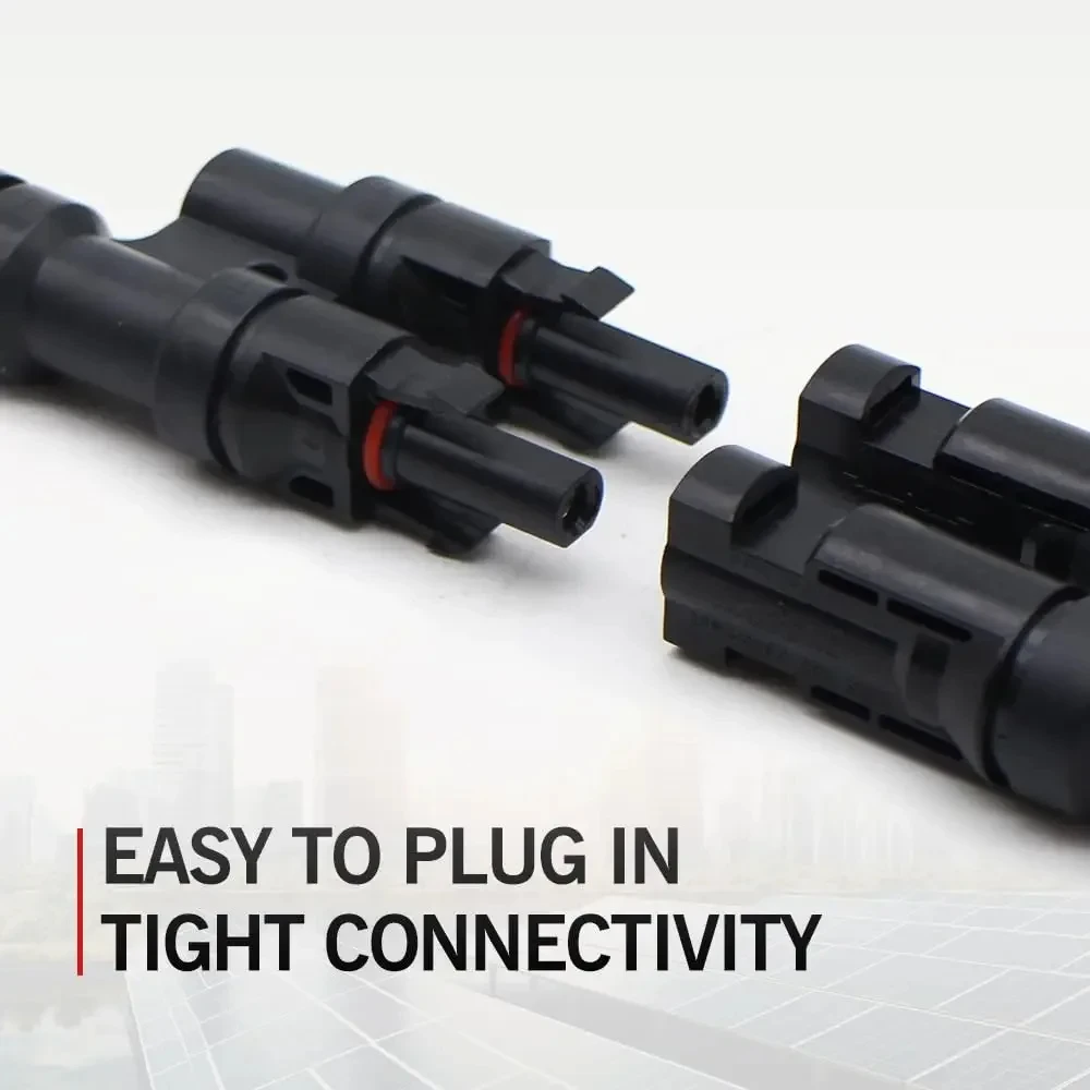 Solar PV Multi Parallel Branch Connectors - Male & Female Adapter Pair