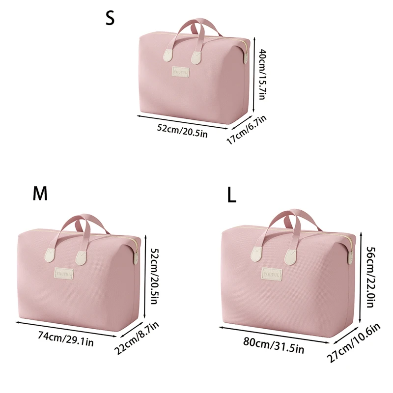 Description Picture 2 of item1pc large mobile duffel bag Shopping bag foldable moving doggy bag Clothing quilt Clothing organizer clothing quilt storage bag