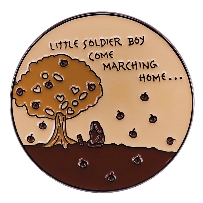 

A1911 Little Soldier Come Marching Home Enamel Pins Brooches For Clothes Backpack Lapel Badges Fashion Jewelry Accessories Gifts