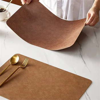 Faux Leather Table Placemats 1