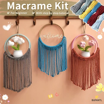 Boho Hanging Basket Weaving Kit 1