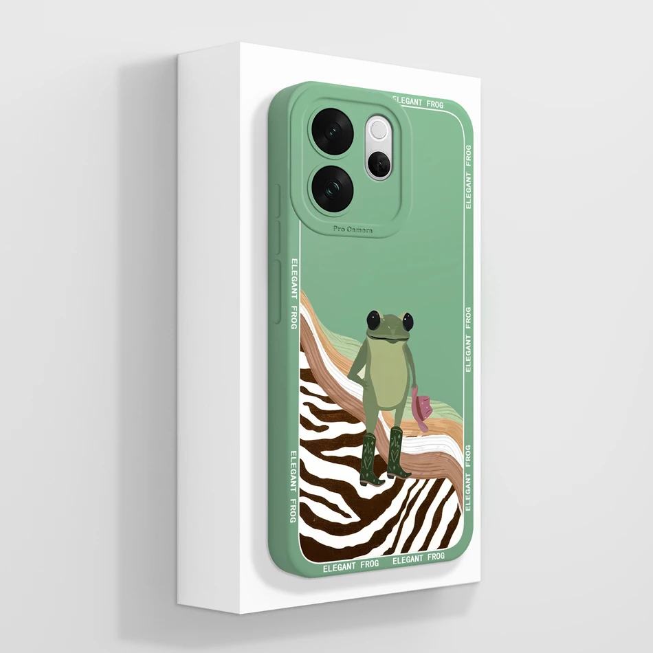 Funny Orange Cat Soft Silicone Phone Case - Full Protection Back Cover