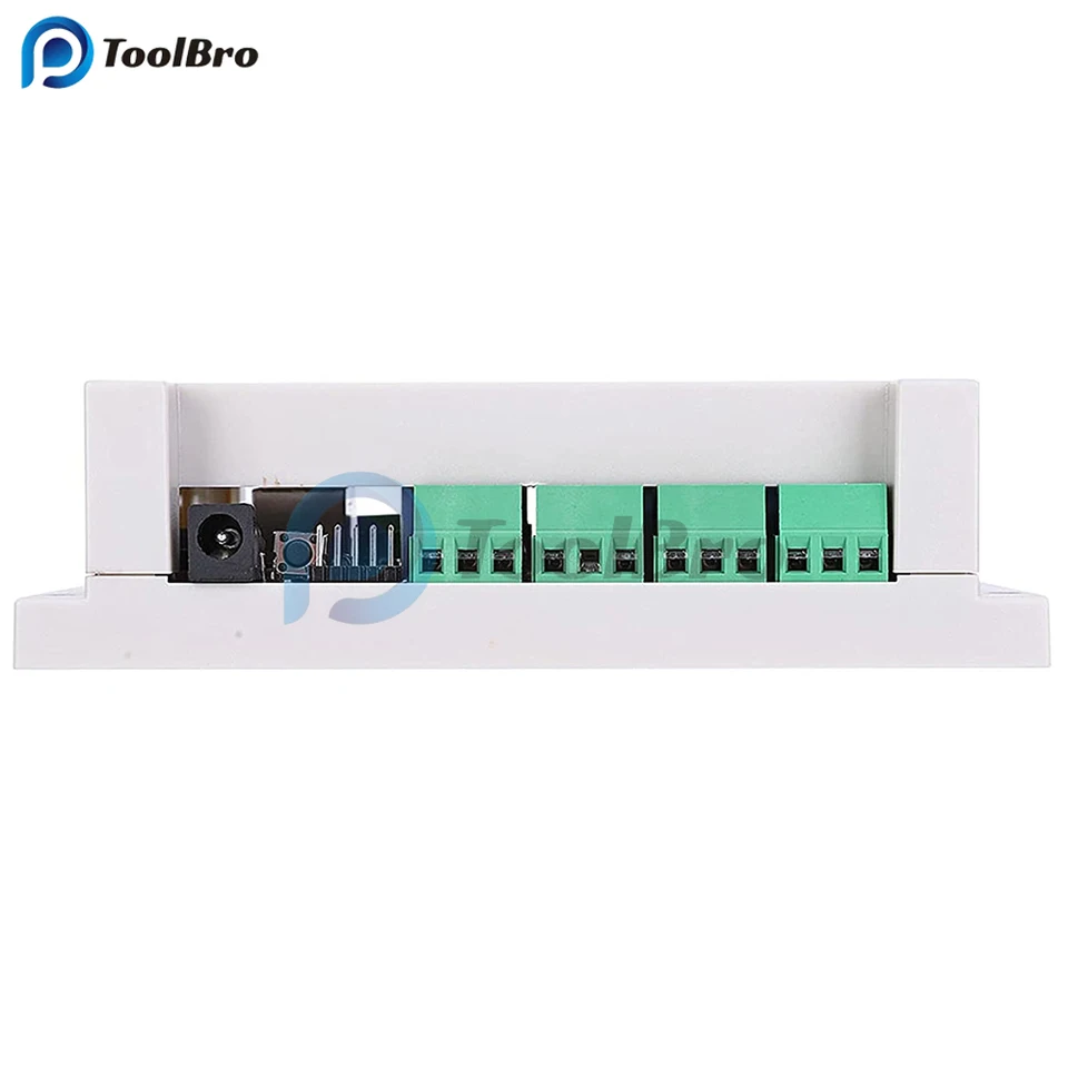 8-Channel Ethernet Relay Module | 250V/AC 10A TCP IP Remote Controller With Web Server - White/Black