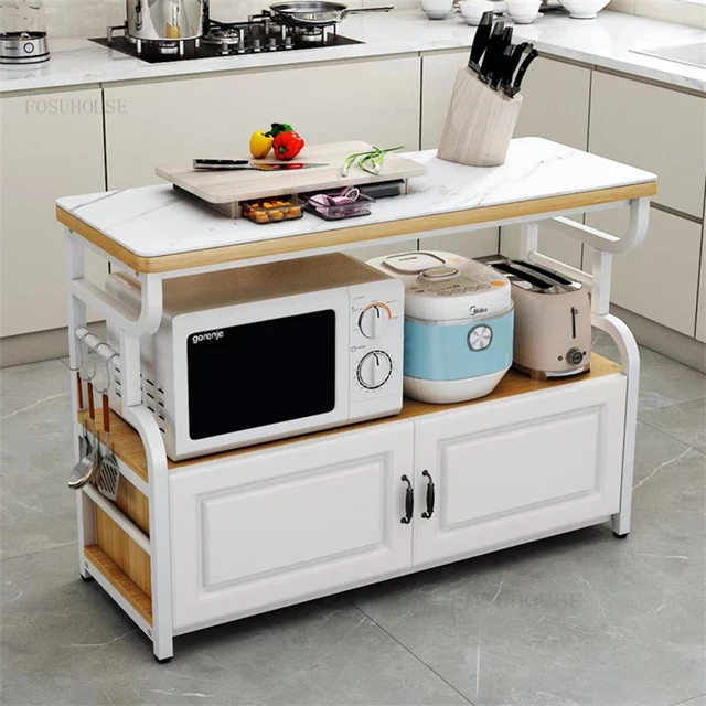 Kitchen Storage Cabinet Microwave Stand  Wood Microwave Stand Storage -  Kitchen - Aliexpress