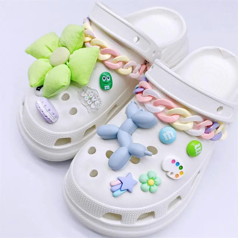 

Cute Balloon Dog Croc Charms Designer DIY Cartoon Funny Shoe Chain Accessories Fashion All-match Shoe Charms for Croc Quality